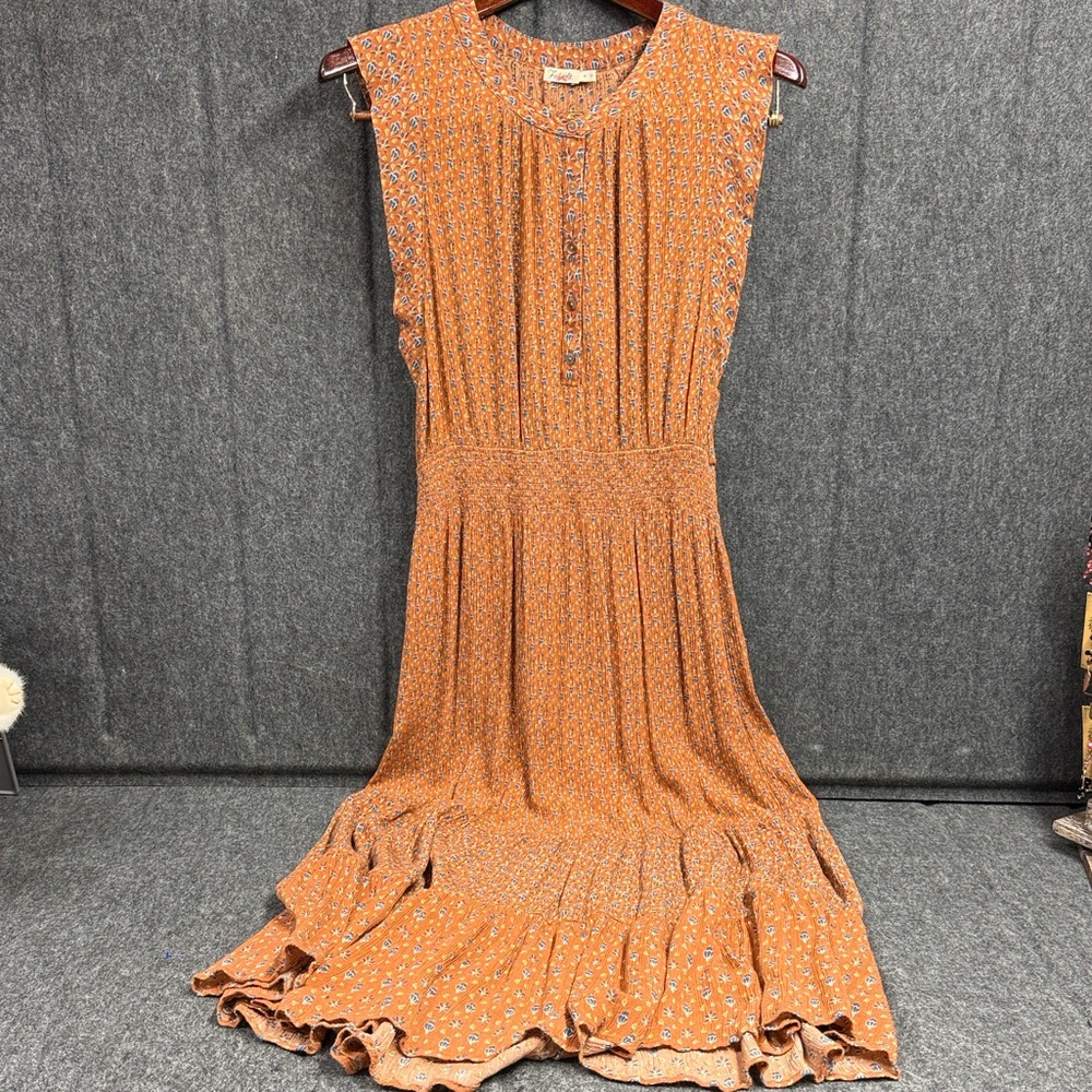 Faherty Woodstock Terracotta Floral Maxi Dress - Picture 6 of 15